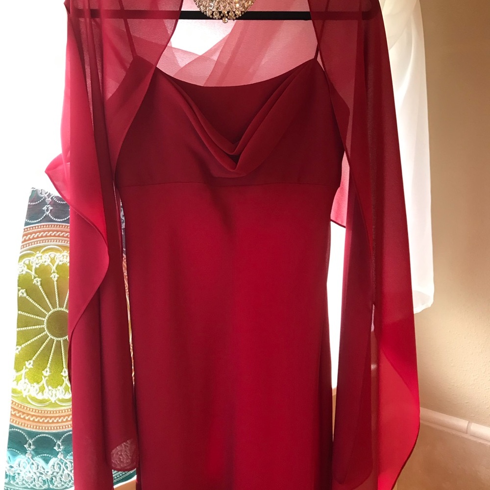 Michael Angela Long spaghetti strap dress 4